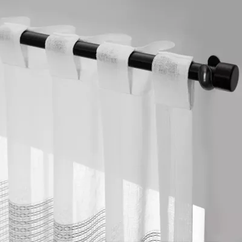 Mercantile Gilson Rod Pocket Back Tab Light-Filtering Single Curtain Panel