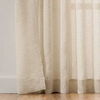 Mercantile Willow Tab Top Light-Filtering Single Curtain Panel