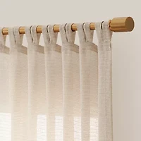 Mercantile Willow Tab Top Light-Filtering Single Curtain Panel