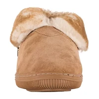 Lamo Womens Faux Fur Trim Bootie Slippers
