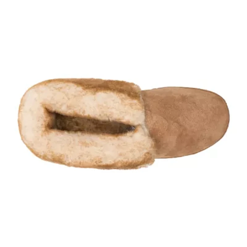 Lamo Womens Faux Fur Trim Bootie Slippers