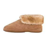 Lamo Womens Faux Fur Trim Bootie Slippers