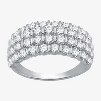 Womens 2 CT. T.W. Natural White Diamond 10K Gold Anniversary Wedding Band
