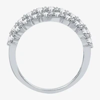 Womens 2 CT. T.W. Natural White Diamond 10K Gold Anniversary Wedding Band