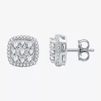 Diamond Blossom (H-I / I1) Womens 1 CT. T.W. Lab Grown White Diamond Sterling Silver Cushion 2-pc. Jewelry Set
