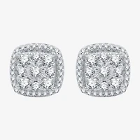 Diamond Blossom (H-I / I1) Womens 1 CT. T.W. Lab Grown White Diamond Sterling Silver Cushion 2-pc. Jewelry Set
