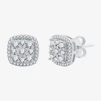 Diamond Blossom (H-I / I1) Womens 1 CT. T.W. Lab Grown White Diamond Sterling Silver Cushion 2-pc. Jewelry Set