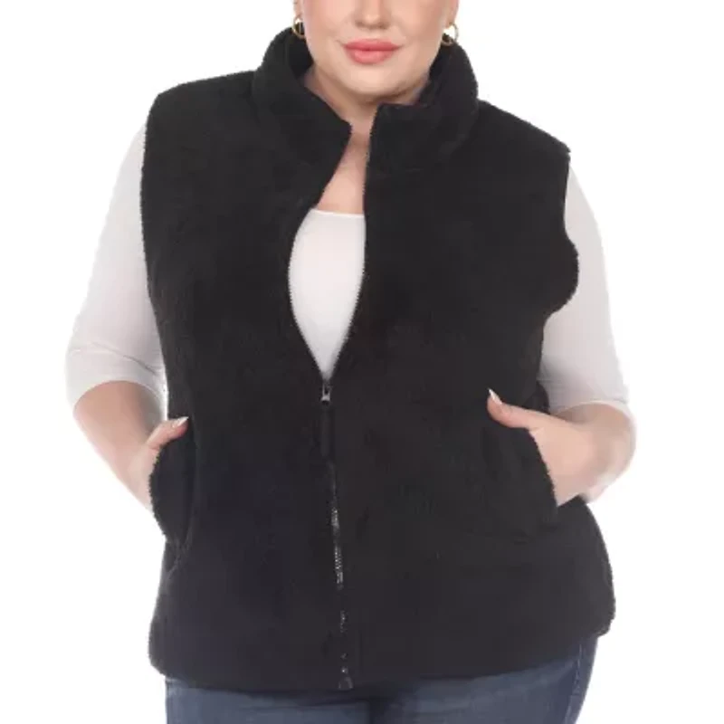 White Mark Womens Sleeveless Plus Vest