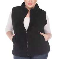 White Mark Womens Sleeveless Plus Vest