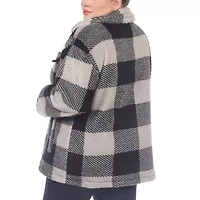 White Mark Womens Lightweight Plus Shirt Jacket