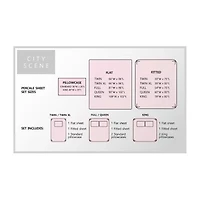 City Scene Cotton Percale 200TC Easy Care Sheet Set