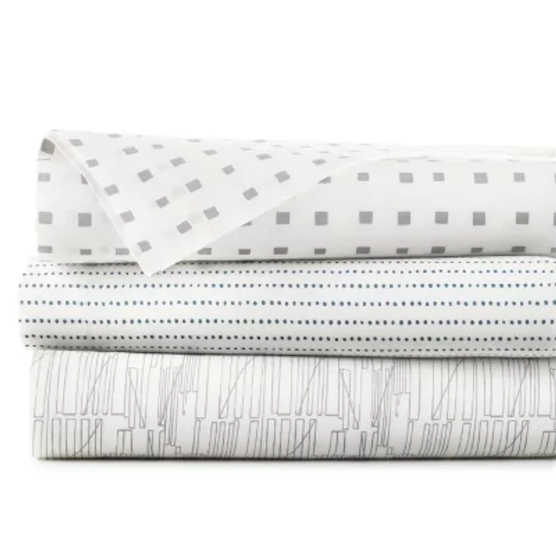 City Scene Cotton Percale 200TC Easy Care Sheet Set
