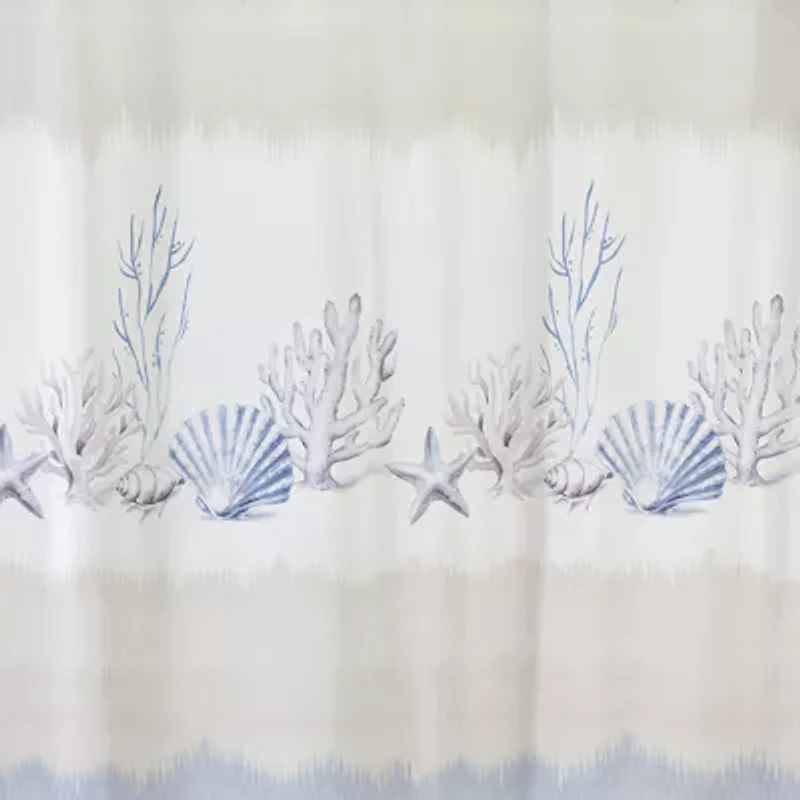 Avanti Abstract Coastal Shower Curtain