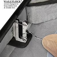 WallyBags Solutions 45" Premium Garment Bag with Shoulder Strap and Multiple Pockets