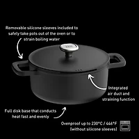 BergHOFF Leo Phantom Ceramic 2.7-qt. Non-Stick Stockpot