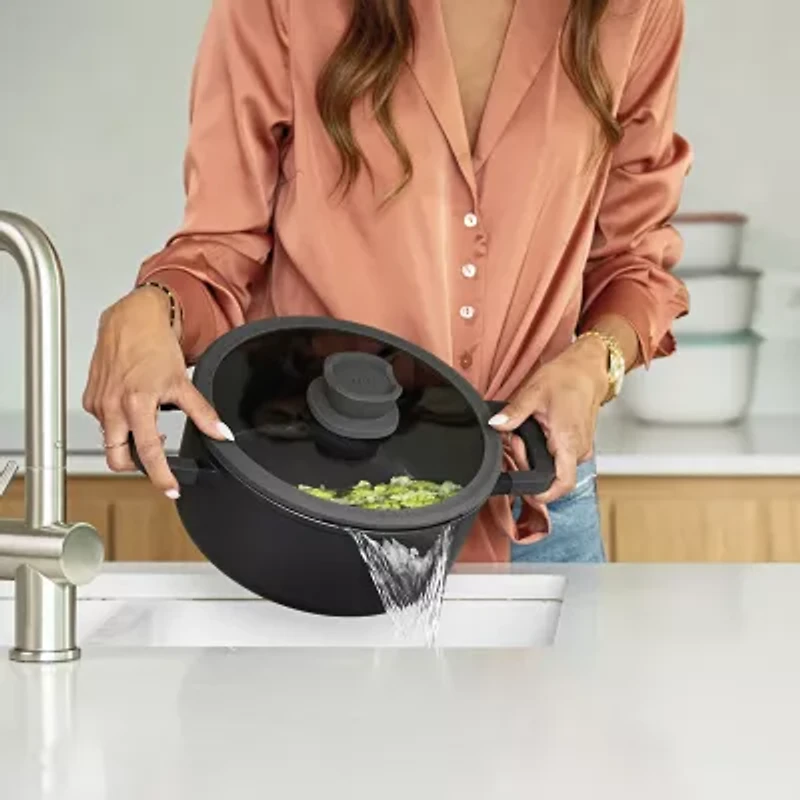BergHOFF Leo Stone+  Cramic 3-qt. Non-Stick Stockpot with Lid