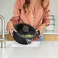 BergHOFF Leo Stone+  Cramic 3-qt. Non-Stick Stockpot with Lid