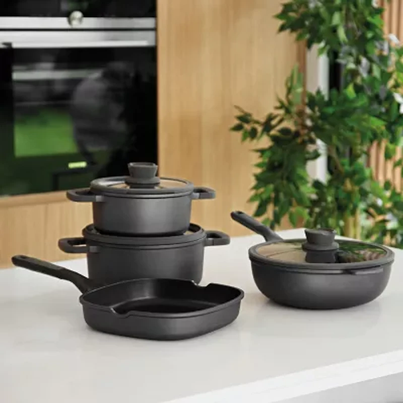 BergHOFF Leo Stone+  Cramic 3-qt. Non-Stick Stockpot with Lid