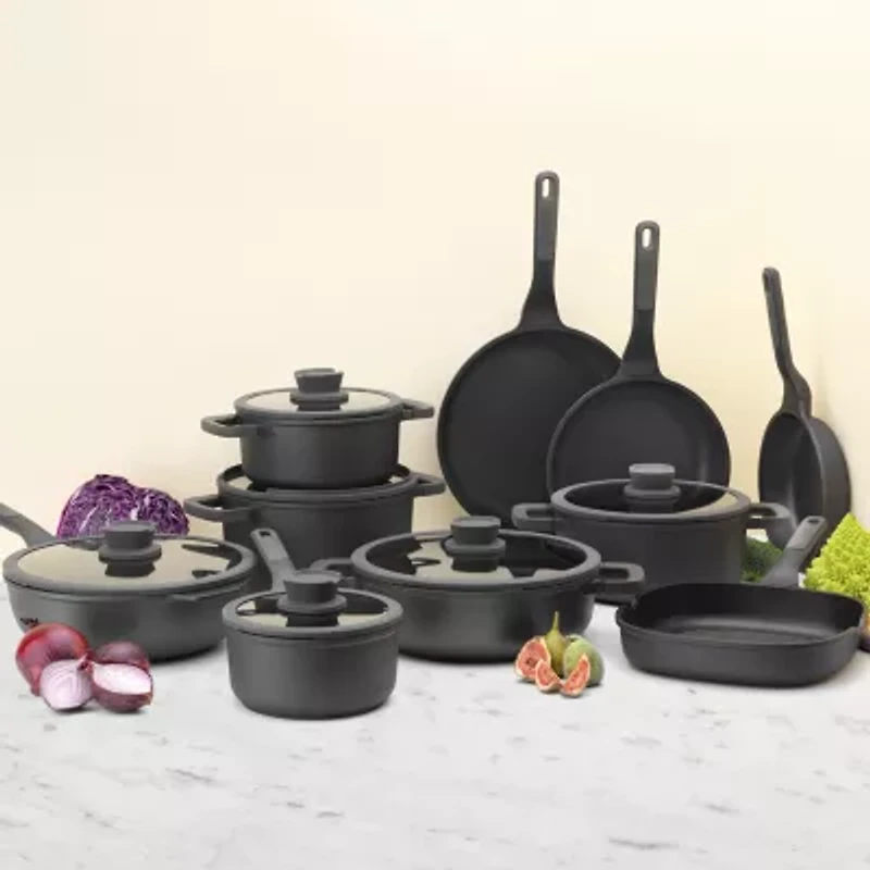 BergHOFF Leo Stone+ Ceramic 2-qt. Non-Stick Sauce Pan with Lid