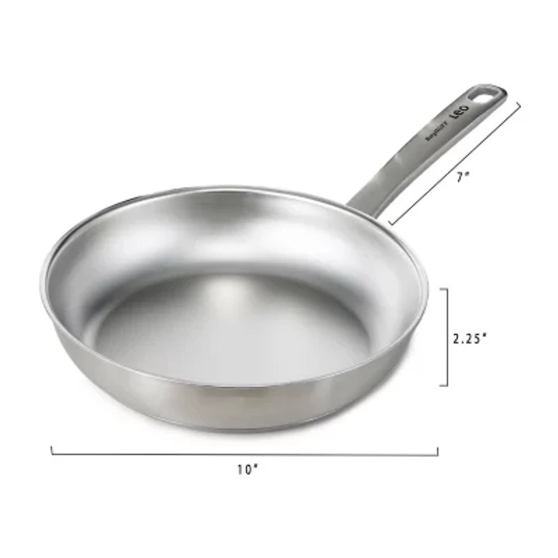 BergHOFF Leo Graphite Recycled 18/10 Stainless Steel 10" Frying Pan