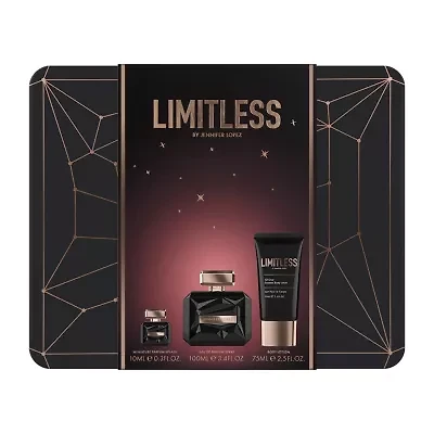 JENNIFER LOPEZ Limitless 3.4 Oz Eau De Parfum 3-Pc Gift Set ($107 Value)