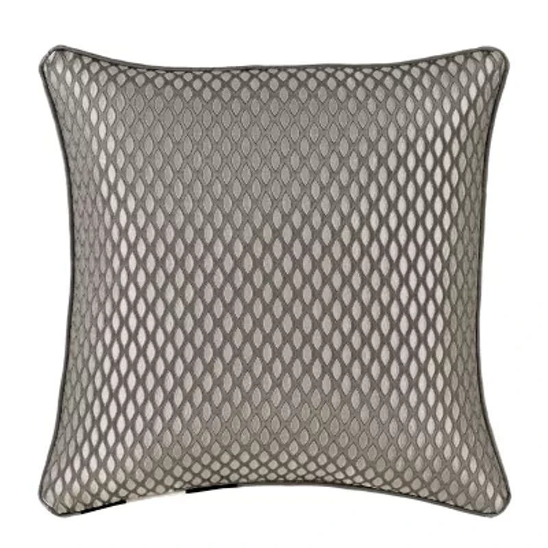 Queen Street Blythe Silver Square Throw Pillow