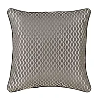 Queen Street Blythe Silver Square Throw Pillow