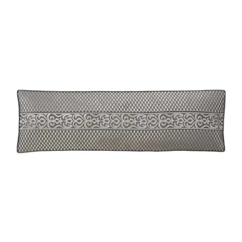Queen Street Blythe Silver Rectangular Throw Pillow