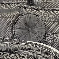 Queen Street Blythe Silver Round Throw Pillow