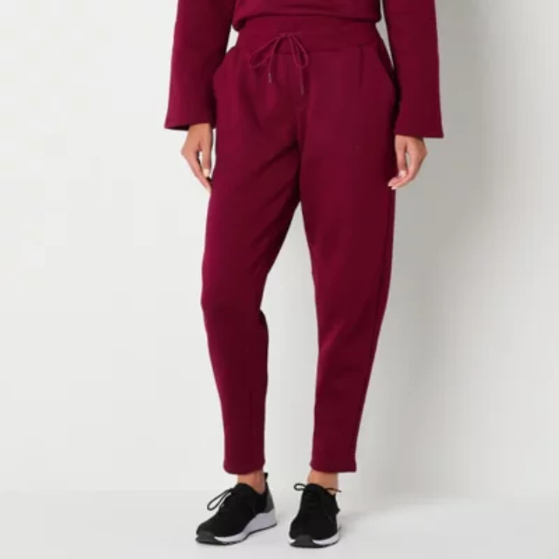 Xersion Womens Mid Rise Classic Fleece Barrel Pant