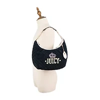 Juicy By Couture Crowning Glory Quilted Velour Hobo Bag