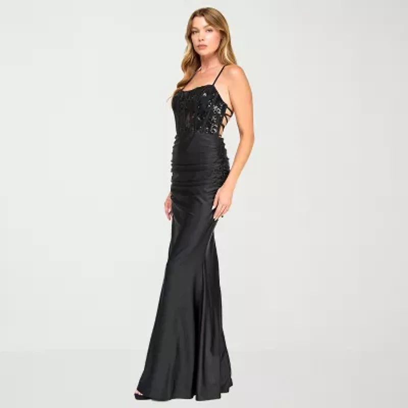 City Triangle Womens Juniors Sequin Bodycon Dress