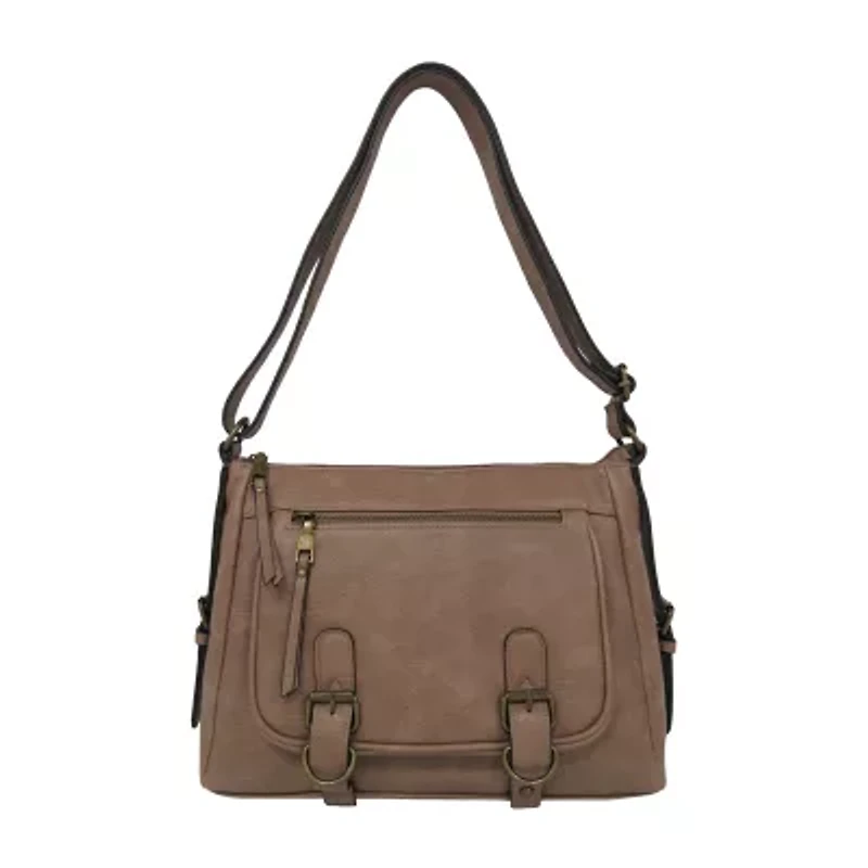Bueno of California Glenhaven Buckle Front Crossbody Bag