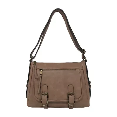 Bueno of California Glenhaven Buckle Front Crossbody Bag