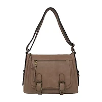 Bueno of California Glenhaven Buckle Front Crossbody Bag