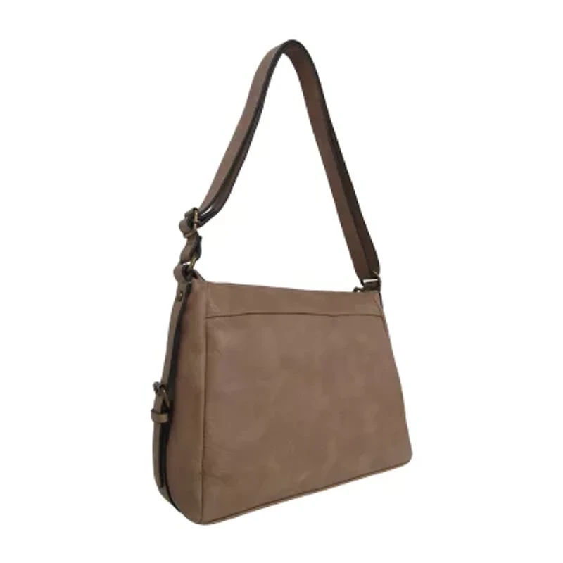 Bueno of California Glenhaven Buckle Front Crossbody Bag