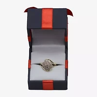 (I, I2) Womens 1 CT. T.W. Lab Grown White Diamond 10K Gold Cluster Cocktail Ring