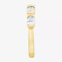 (F / Vs2) Womens 1 CT. T.W. Lab Grown White Diamond 10K Gold 5-Stone Band