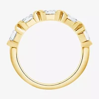 (F / Vs2) Womens 1 CT. T.W. Lab Grown White Diamond 10K Gold 5-Stone Band