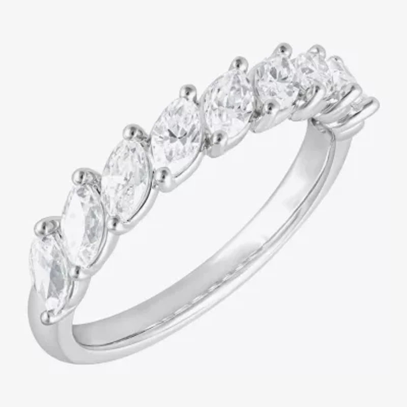 (F / Vs2) Womens 1 CT. T.W. Lab Grown White Diamond 10K Gold Band