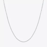 Yes, Please! Womens White Sapphire Sterling Silver 18 Inch Tennis Necklace