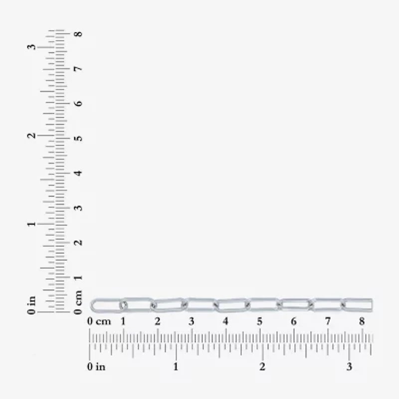 Yes, Please! Womens White Sapphire Sterling Silver 18 Inch Tennis Necklace