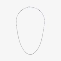 Yes, Please! Womens White Sapphire Sterling Silver 18 Inch Tennis Necklace