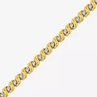 (I / I2) Womens 2 CT.T.W. Lab Grown White Diamond Sterling Silver 7.25 Inch Tennis Bracelet