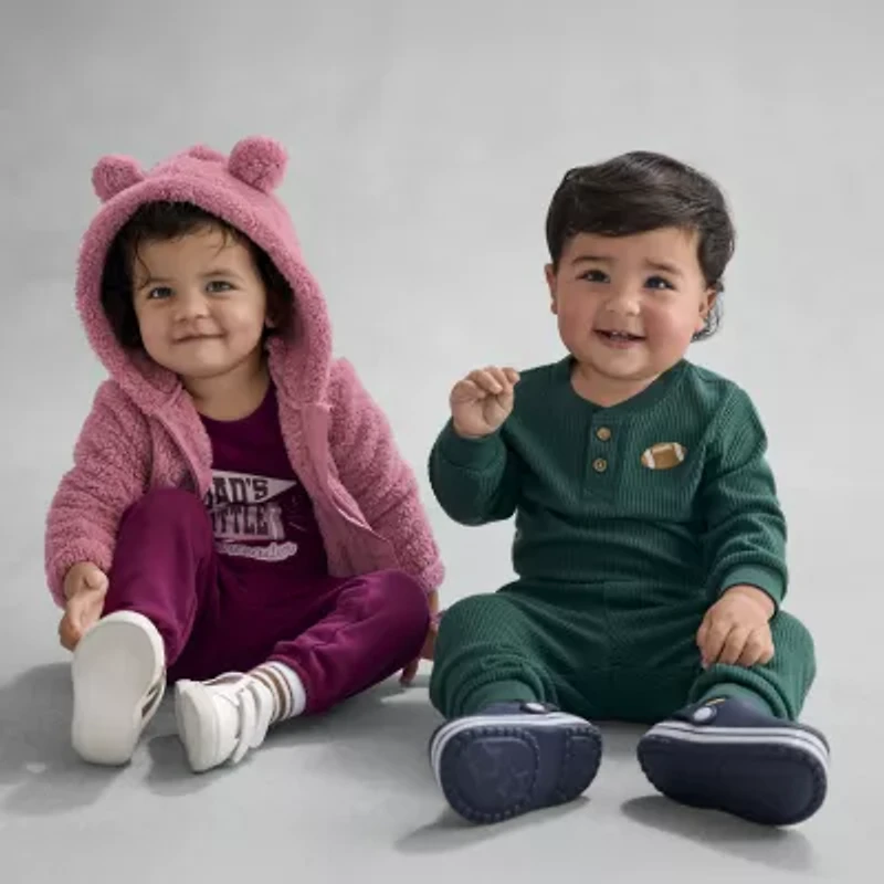 Okie Dokie Sherpa Baby Girls Midweight Jacket