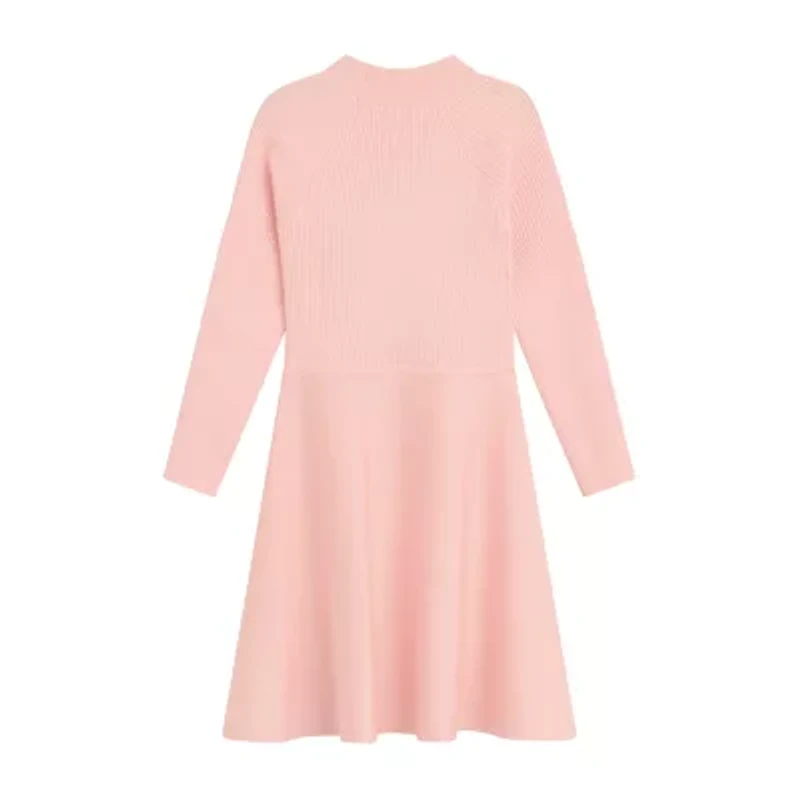 Knit Works Toddler Girls Long Sleeve Drop Shoulder Sweater Dress