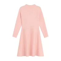 Knit Works Toddler Girls Long Sleeve Drop Shoulder Sweater Dress