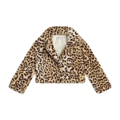 Knit Works Toddler Girls Faux Fur Midweight Coat