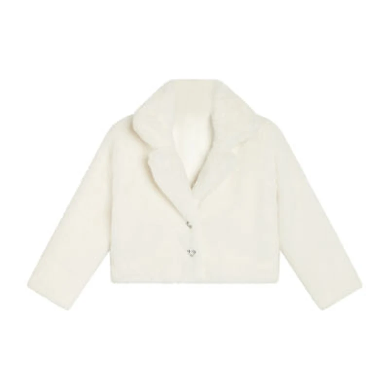 Knit Works Toddler Girls Faux Fur Midweight Coat