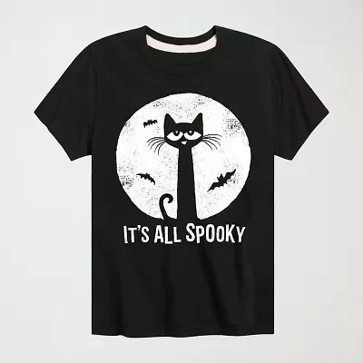 Little & Big Kid Boys Crew Neck Short Sleeve Regular Fit Pete the Cat Graphic T-Shirt